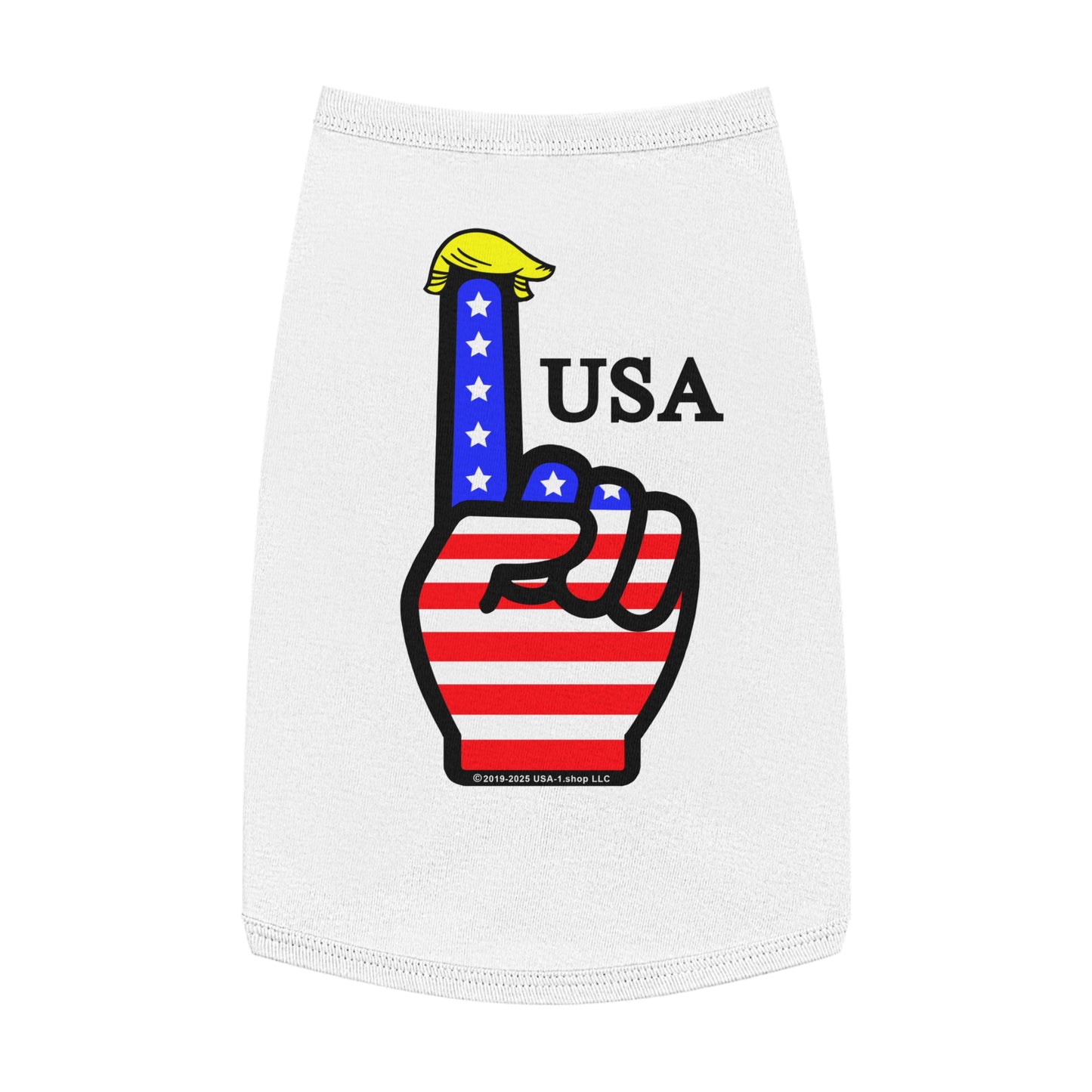 USA-1 Themed Pet Tank Top, Dog Apparel, USA Theme, Fourth of July Outfit, Holiday Gift for Pet Lovers, Casual Wear for Dogs