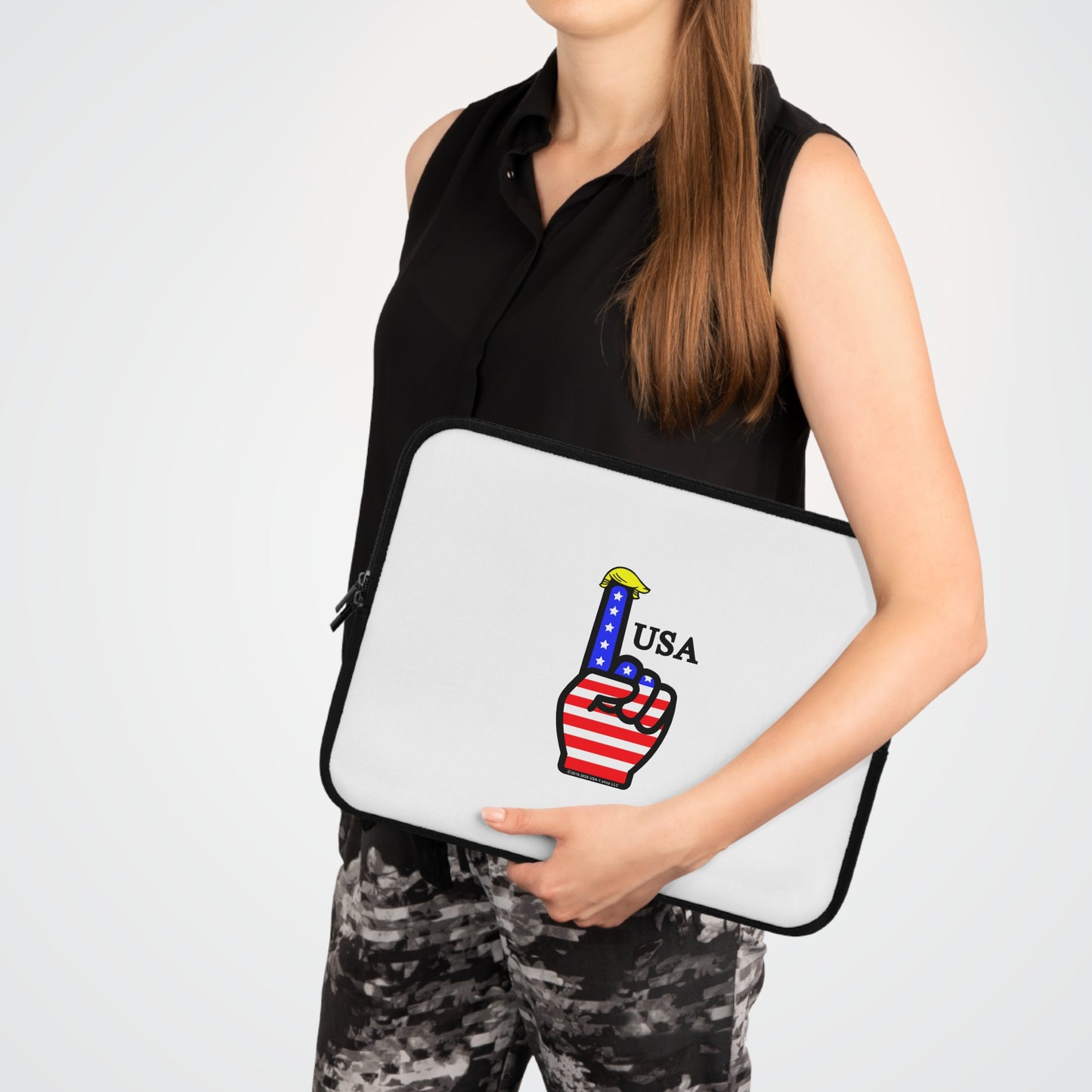 USA-1 Themed Style 1 Laptop Sleeve - Perfect for Students, Professionals, and Holidays like Independence Day, 4th of July, USA Pride