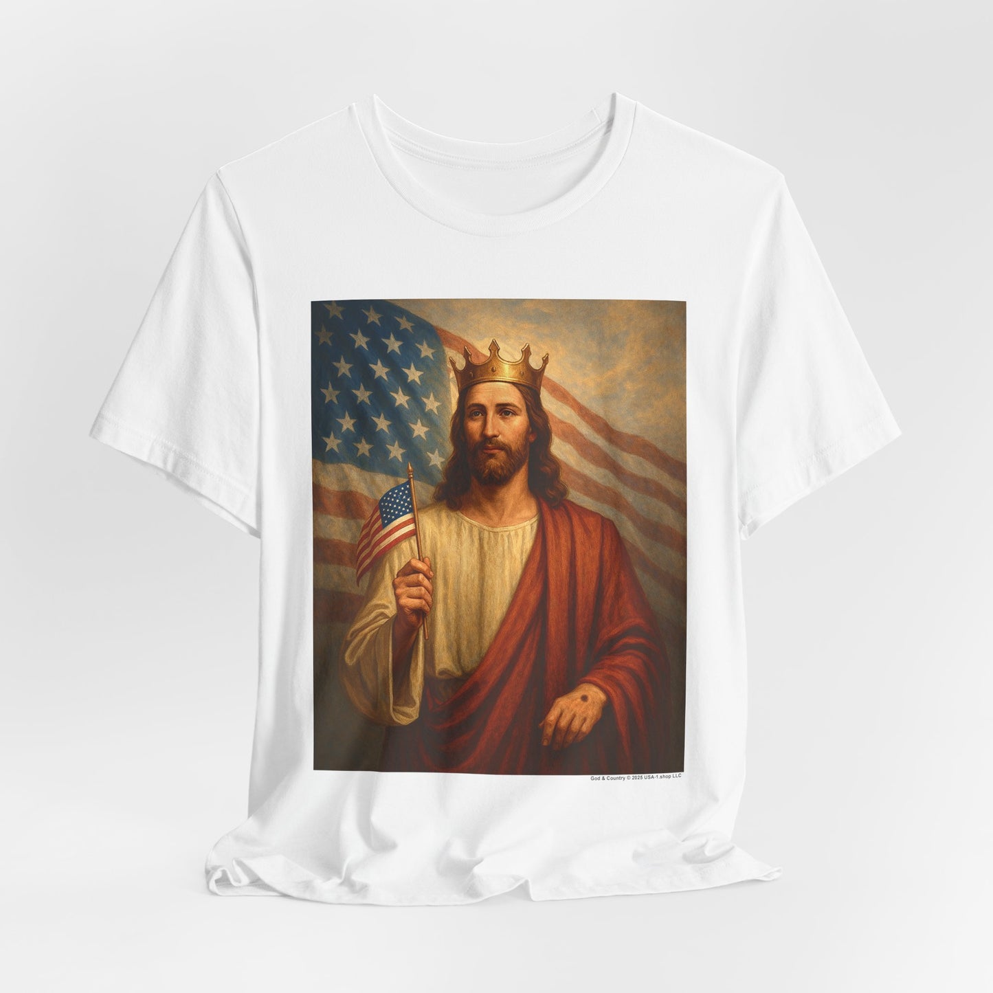 God & Country on Classic White T