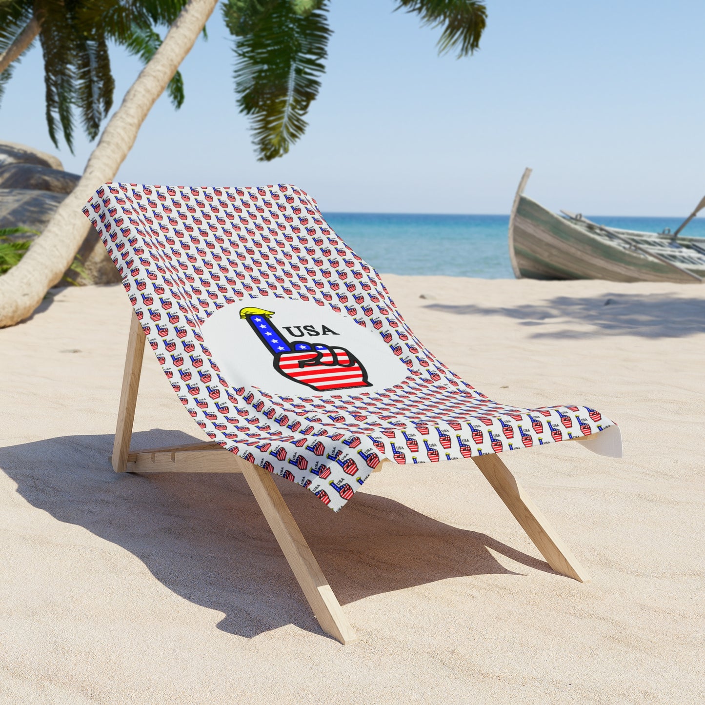 USA-1 Themed Beach Towel, USA Decor, Summer Beach Accessory, Fun Pool Towels, Holiday Gift, Beach Picnic Essential