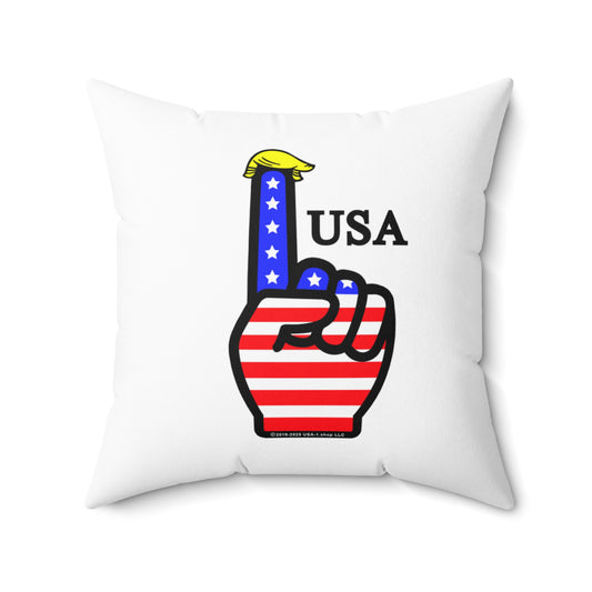 USA-1 Themed Spun Polyester Square Pillow