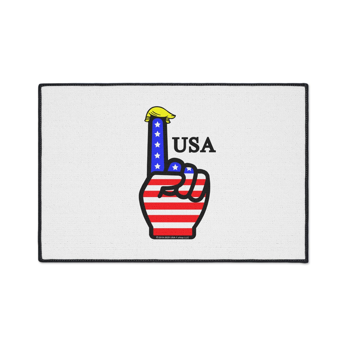 USA-1 Themed Style 1 Heavy Duty Floor Mat, Durable Entrance Rug, American Flag Decor, Sports Theme Mat, Indoor/Outdoor Welcome Mat