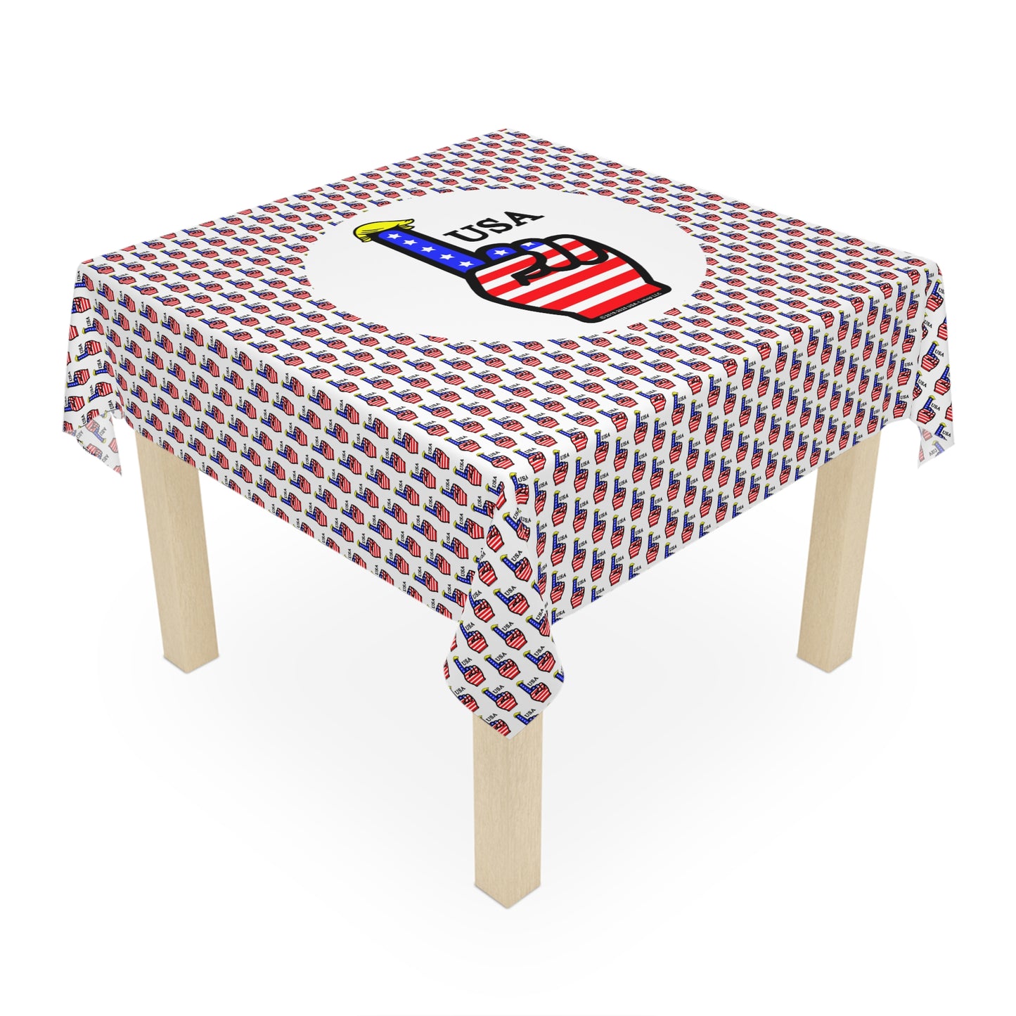 USA-1 Themed Tablecloth, Patriotic Table Cover, Fourth of July Decoration, BBQ Dining Experience, Summer Celebration Decor