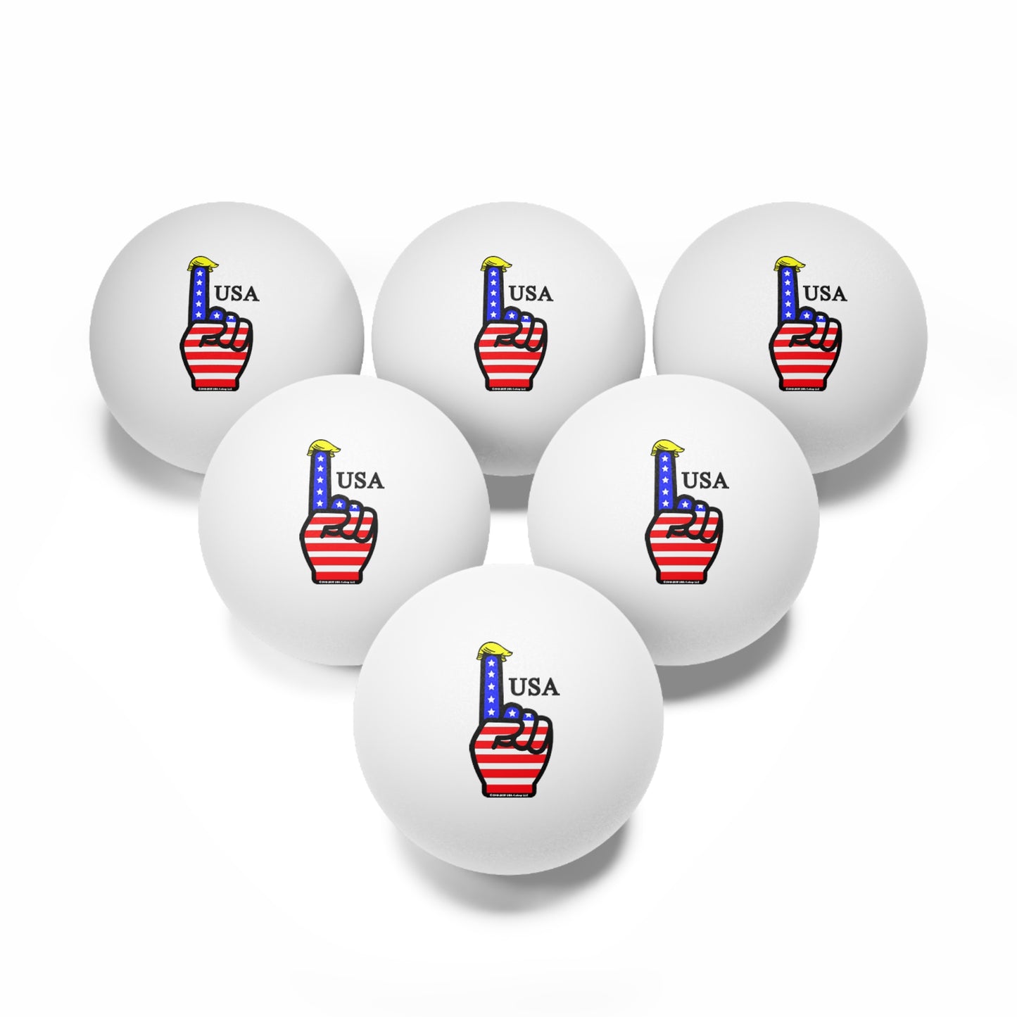 USA-1 Themed Ping Pong Balls Set, Fun Sports Party Favors, Game Night Accessories, American Themed Table Games