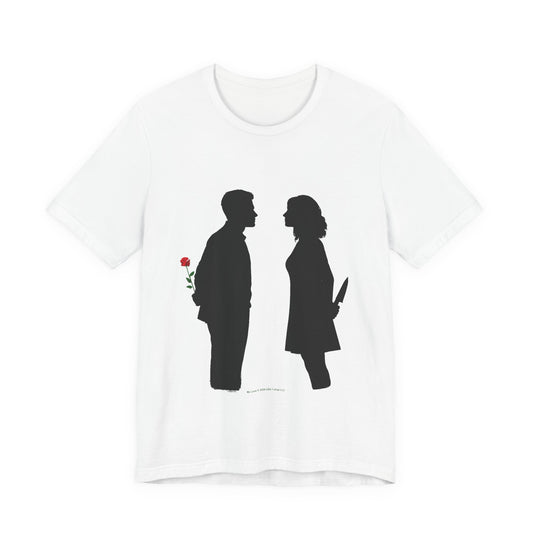 True Love on Classic White T - FRONT SIDE PRINT