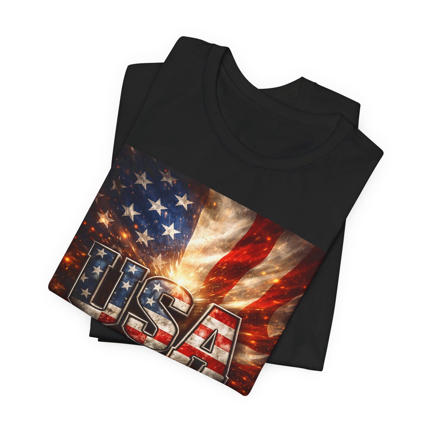 USA Metal on Classic Black T