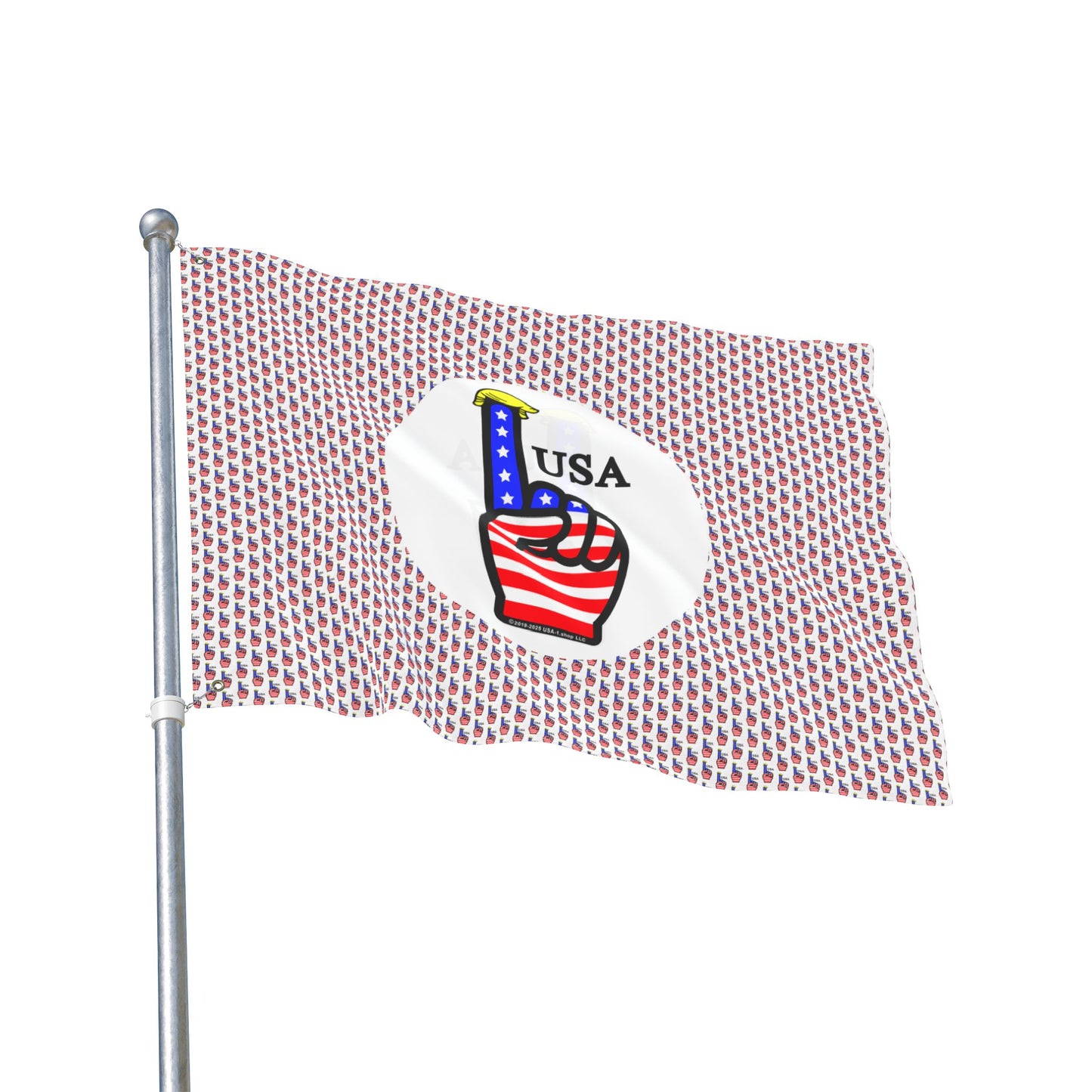 USA-1 Themed Style 2 Double-Sided Flag for Celebrations, Patriotic Decor, Sports Events, Home Garden, Outdoor Activities