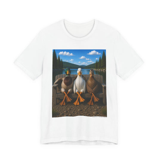 Sitting Ducks 01 on Classic White T - Front Side Print