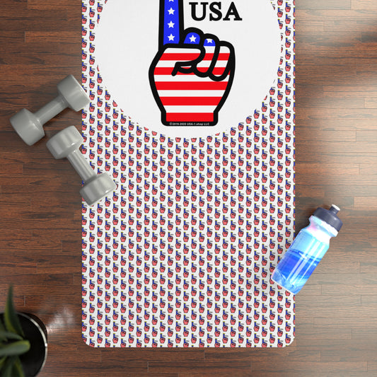 USA-1 Themed Style 2 Rubber Yoga Mat | Exercise Mat, Fitness, Yoga, Home Gym, Workout, Gift for Yoga Lovers