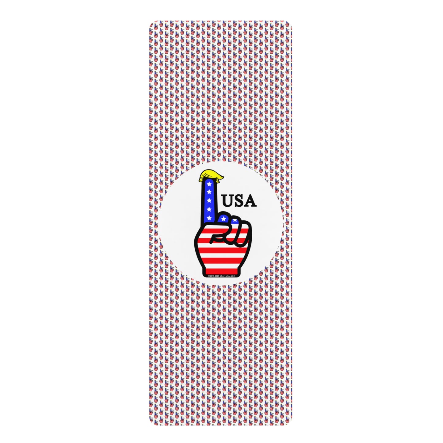 USA-1 Themed Style 2 Rubber Yoga Mat | Exercise Mat, Fitness, Yoga, Home Gym, Workout, Gift for Yoga Lovers