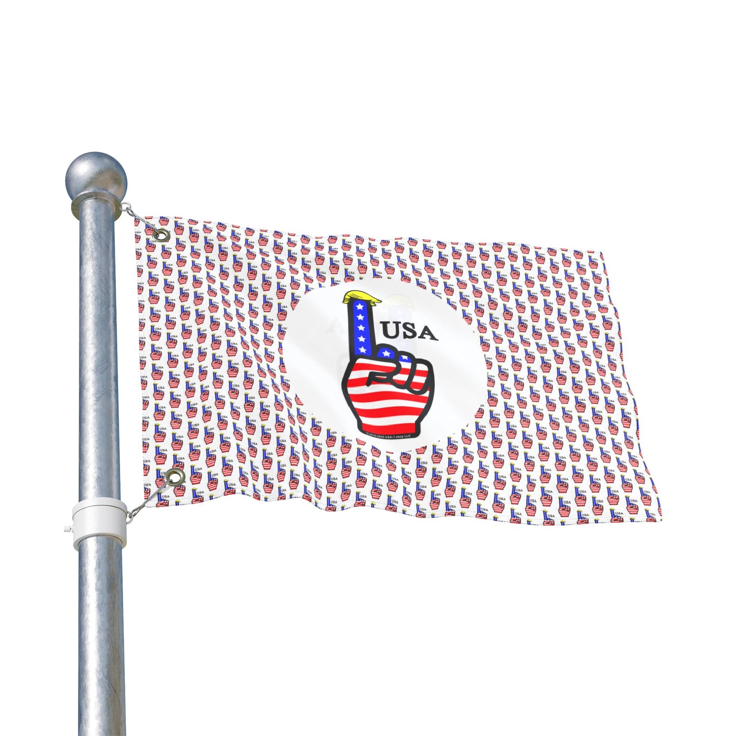 USA-1 Themed Style 2 Double-Sided Flag for Celebrations, Patriotic Decor, Sports Events, Home Garden, Outdoor Activities