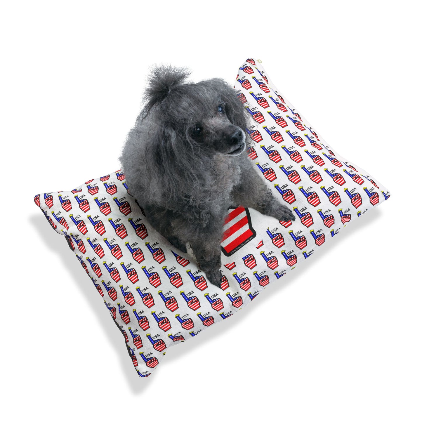 USA-1 Themed Pet Bed, Comfortable Dog Bed, Cat Bed,  Pet Cushion, Ideal for July 4th, Pet Lovers Gift