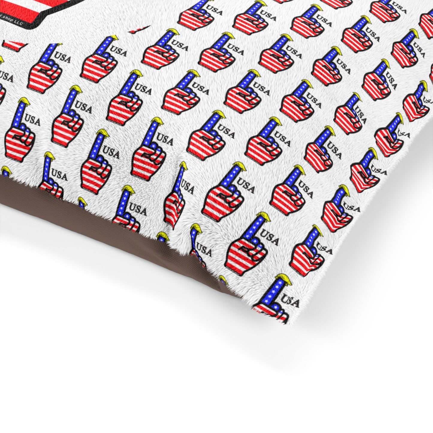 USA-1 Themed Pet Bed, Comfortable Dog Bed, Cat Bed,  Pet Cushion, Ideal for July 4th, Pet Lovers Gift