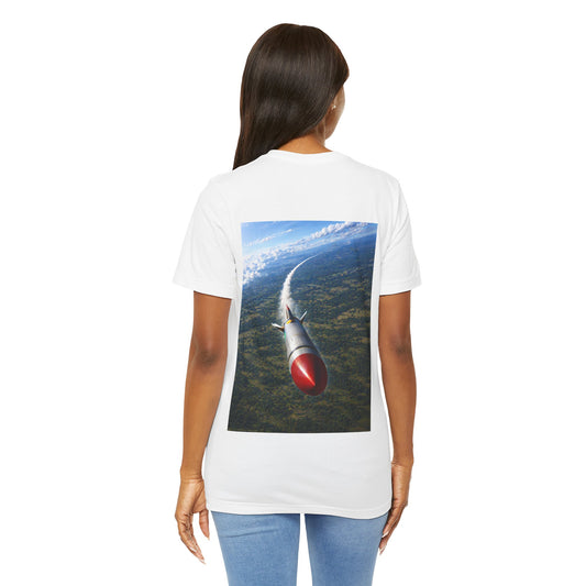 Comin At You on Classic White T - Back Side Print