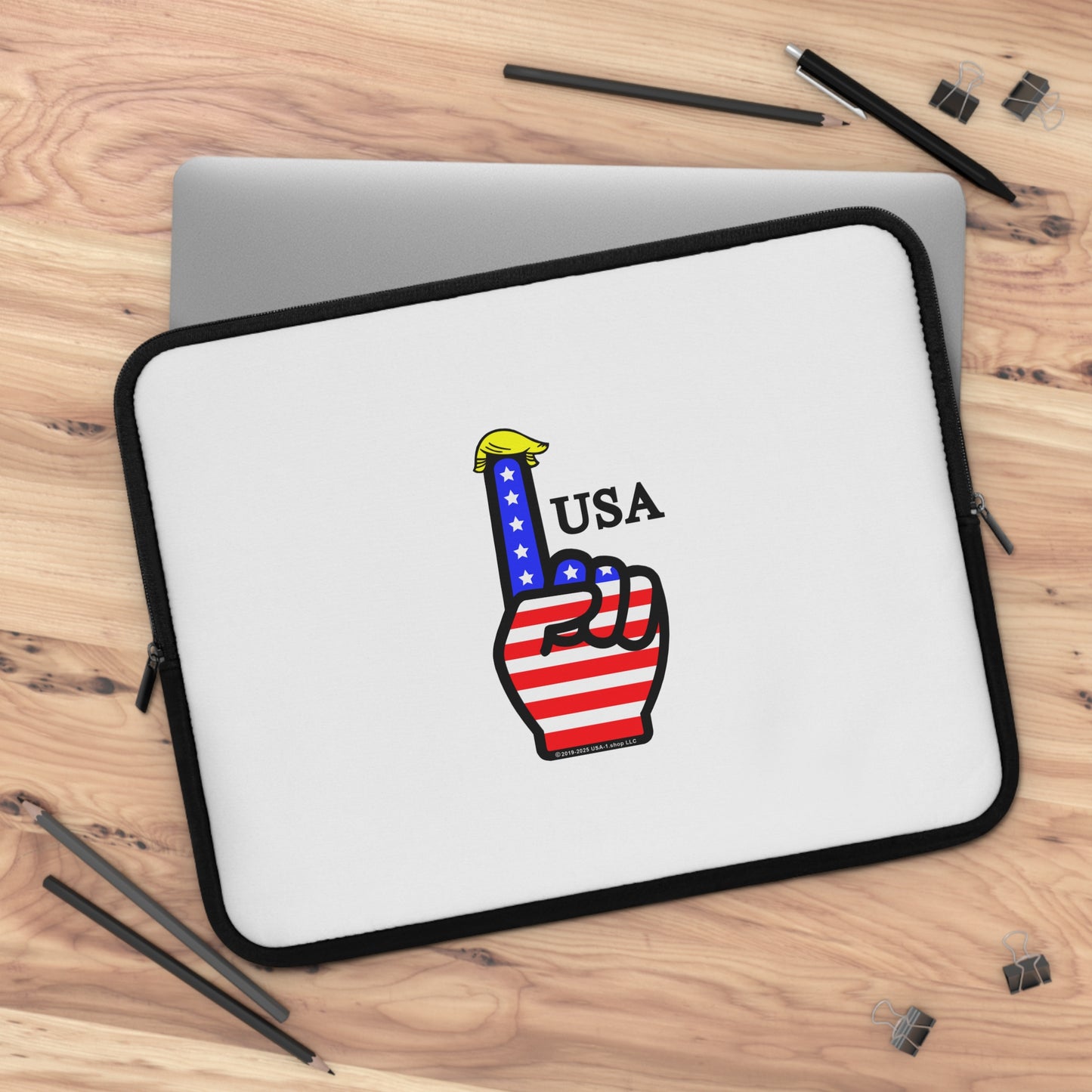 USA-1 Themed Style 1 Laptop Sleeve - Perfect for Students, Professionals, and Holidays like Independence Day, 4th of July, USA Pride