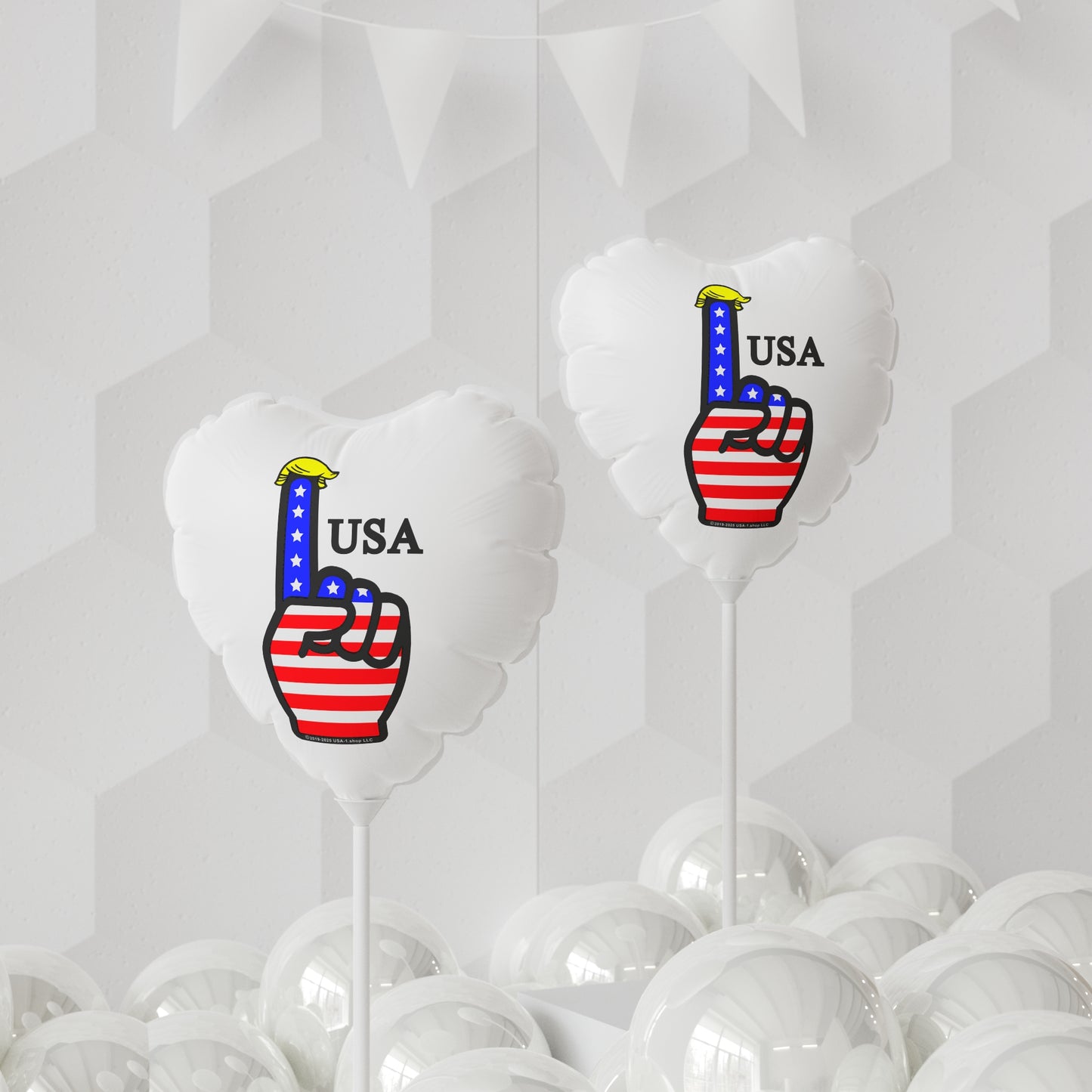 USA-1 Themed Style 1 Balloons, 4th of July Decor, USA Celebration Balloons, Event Party Supplies, Independence Day Decorations