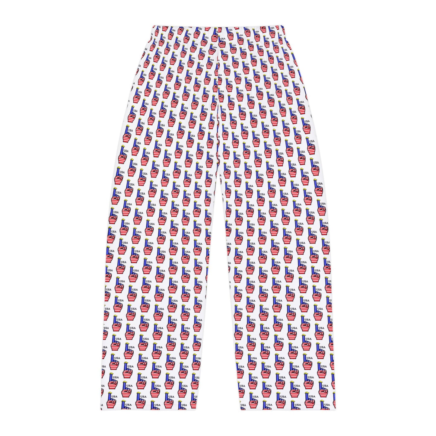 USA-1 Themed Men's Fun Print Pajama Pants, Cozy Sleepwear, Gift for Him, Relaxation Attire, Holiday Lounge Pants, Casual Homewear