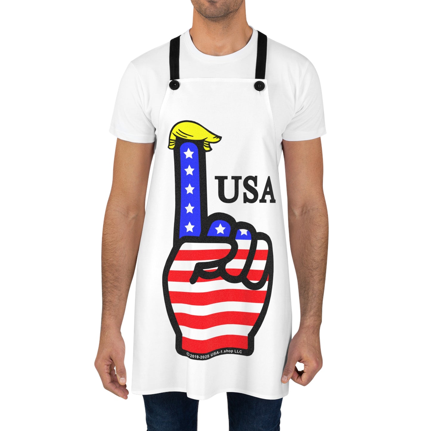 USA-1 Themed Style 1 Apron, Fun Cooking Gift for Her, Party Apron, BBQ Accessory, Foodie Gift for Election Party