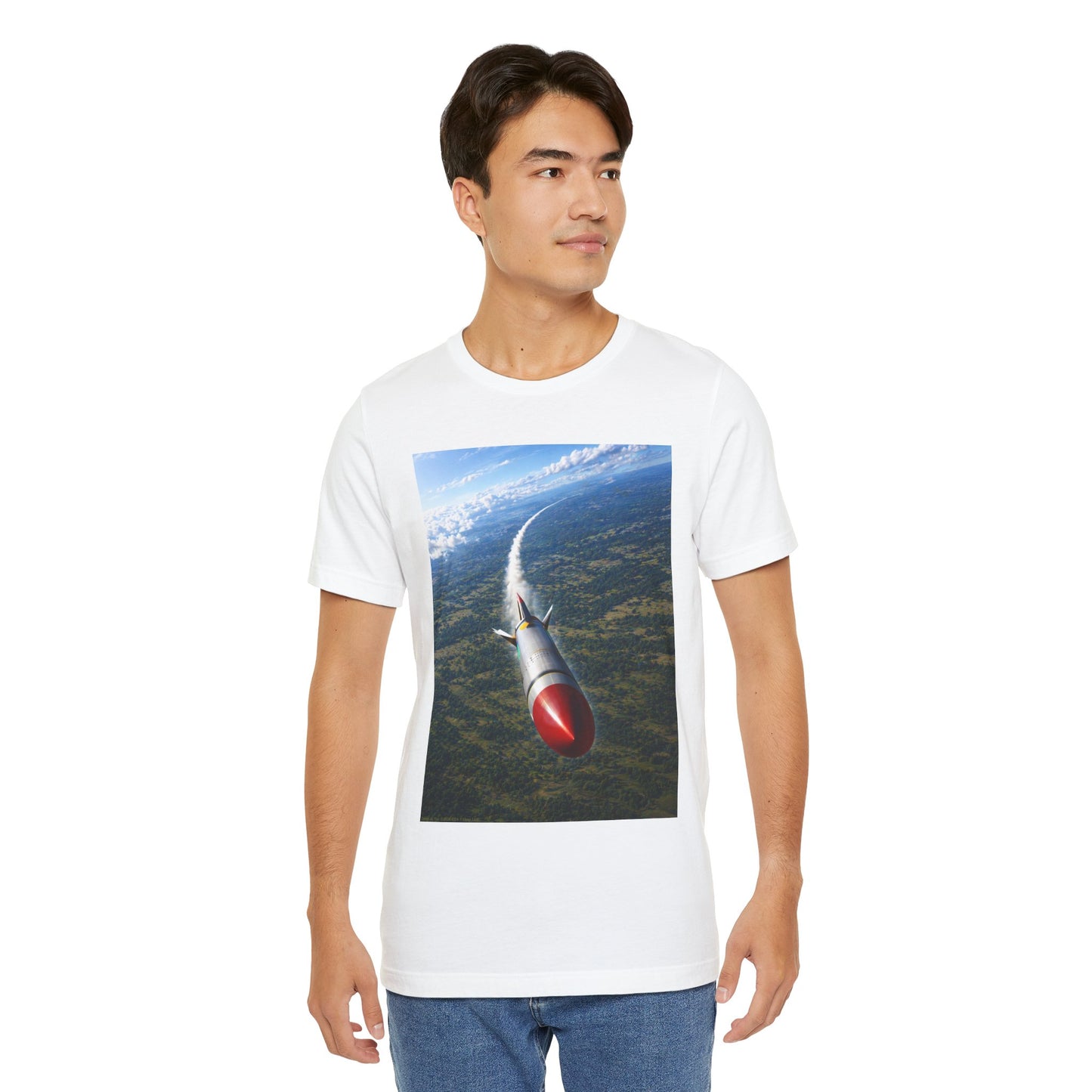 Comin At You on Classic White T - Front Side Print