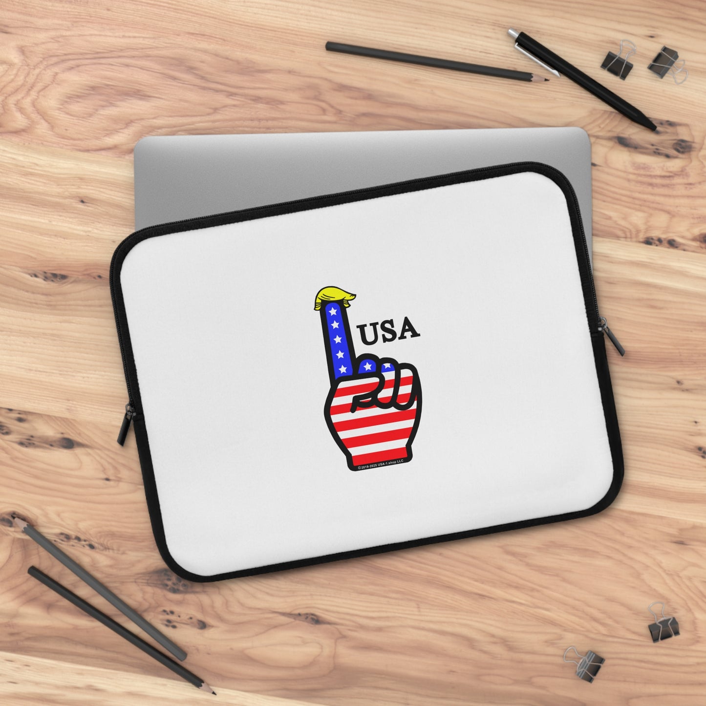 USA-1 Themed Style 1 Laptop Sleeve - Perfect for Students, Professionals, and Holidays like Independence Day, 4th of July, USA Pride