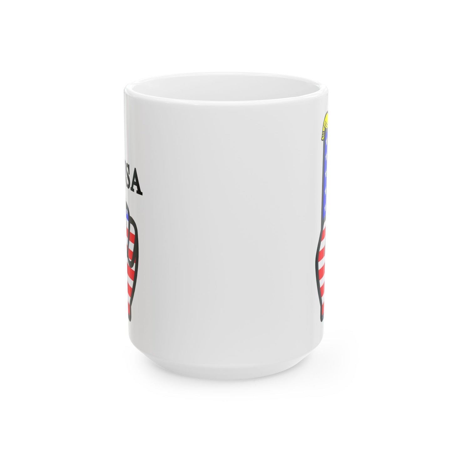 USA-1 Themed Style 1 Ceramic Mug, (11oz, 15oz)  Coffee Cup, Gifts for Patriotism, Fourth of July Decor, Americana Home Accessory, Independence Day
