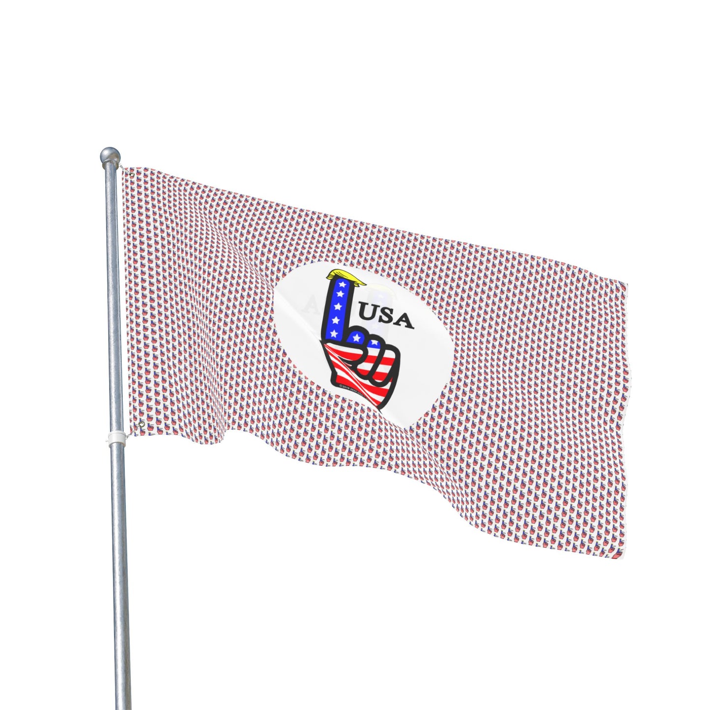USA-1 Themed Style 2 Double-Sided Flag for Celebrations, Patriotic Decor, Sports Events, Home Garden, Outdoor Activities