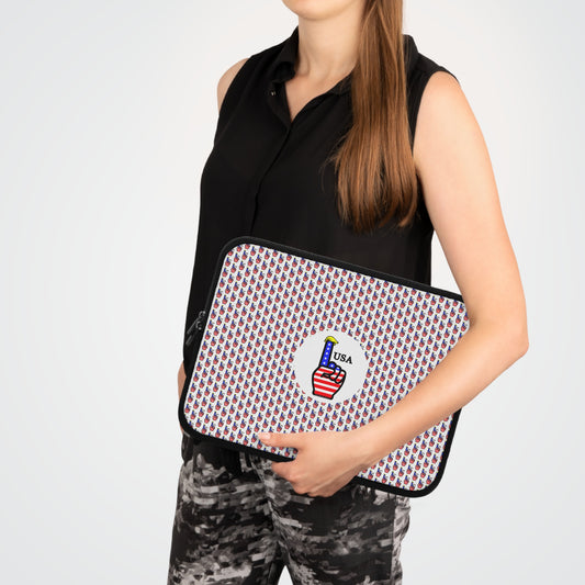 USA-1 Themed Style 2 Laptop Sleeve - Perfect for Students, Professionals, and Holidays like Independence Day, 4th of July, USA Pride