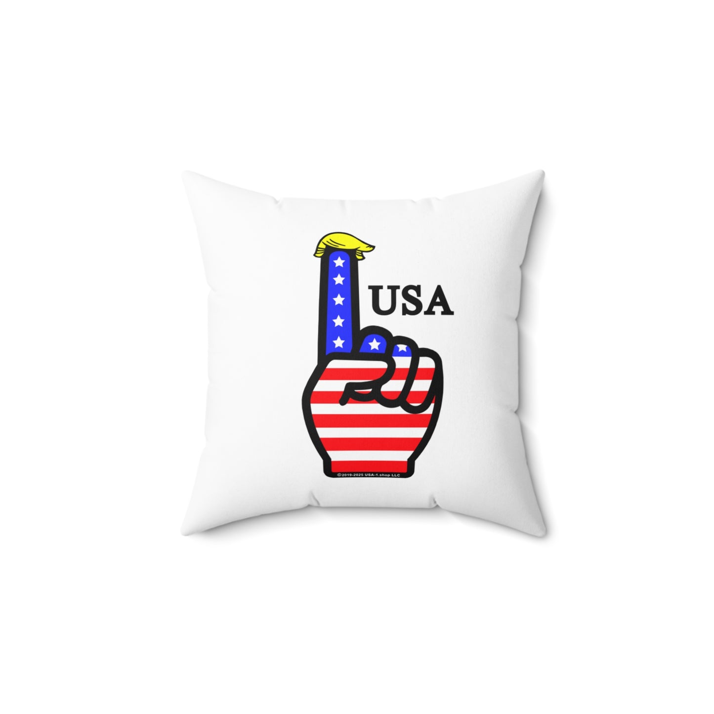 USA-1 Themed Spun Polyester Square Pillow