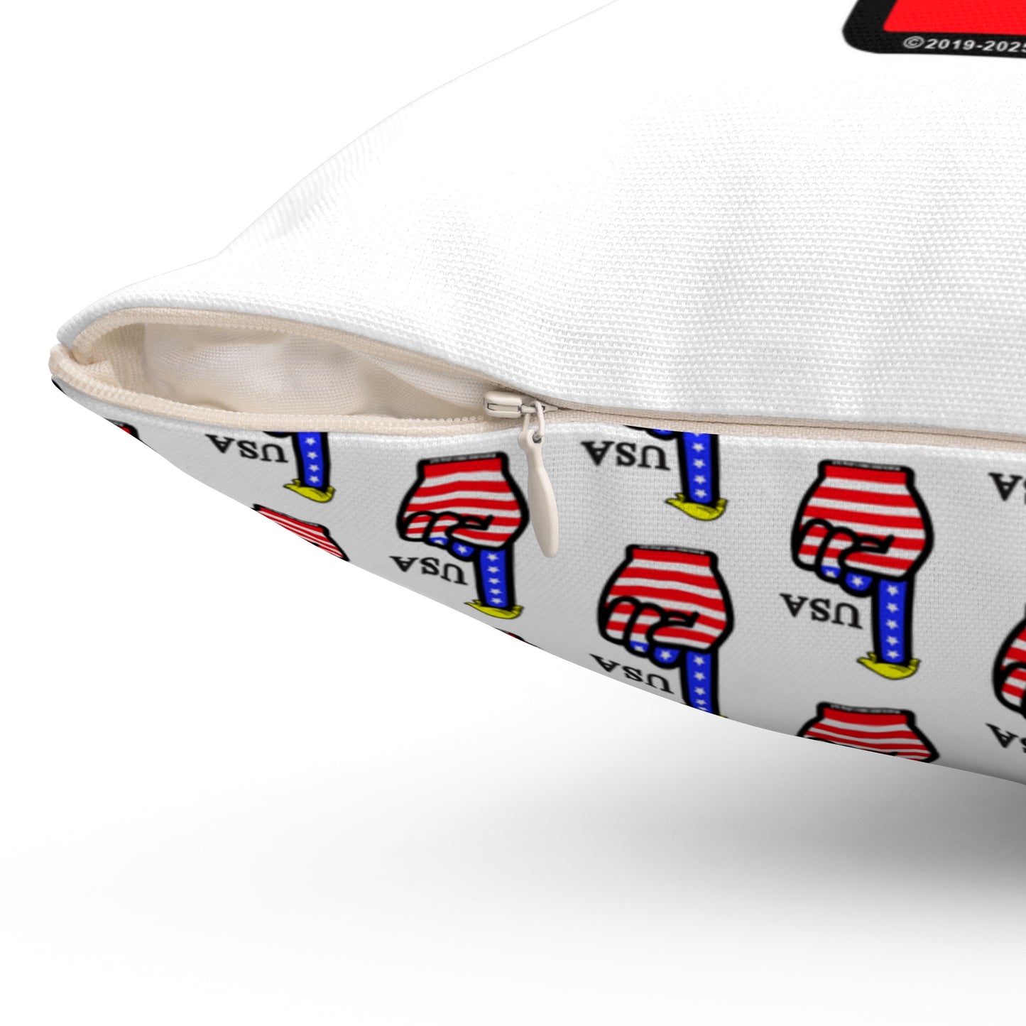 USA-1 Themed Spun Polyester Square Pillow