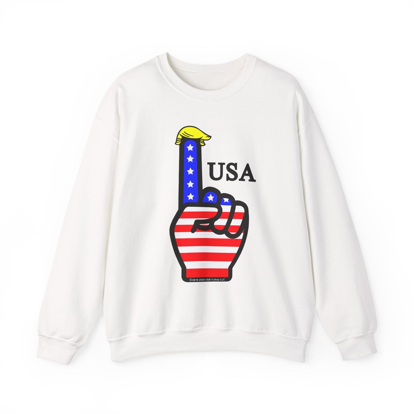USA-1 Theme Woman's Sweatshirt, Cozy Crewneck, Casual Apparel, Independence Day Gift, Stylish Everyday Wear, Unisex