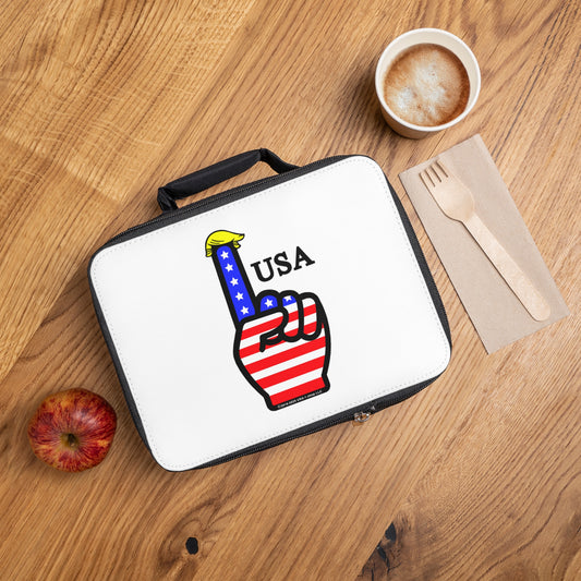 USA-1 Themed Style 1 Lunch Bag, Insulated Lunchbox, Patriotic Gift, Back to School, Office Lunch Tote, Travel Snack Carrier