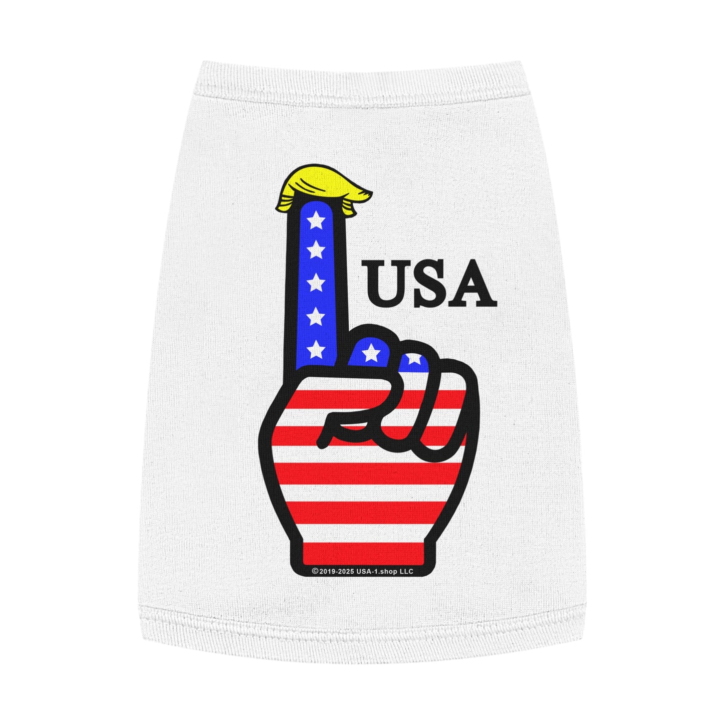 USA-1 Themed Pet Tank Top, Dog Apparel, USA Theme, Fourth of July Outfit, Holiday Gift for Pet Lovers, Casual Wear for Dogs