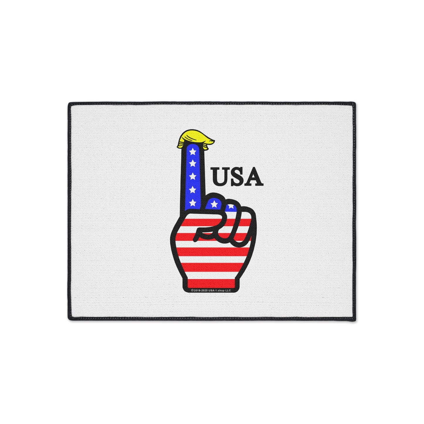 USA-1 Themed Style 1 Heavy Duty Floor Mat, Durable Entrance Rug, American Flag Decor, Sports Theme Mat, Indoor/Outdoor Welcome Mat