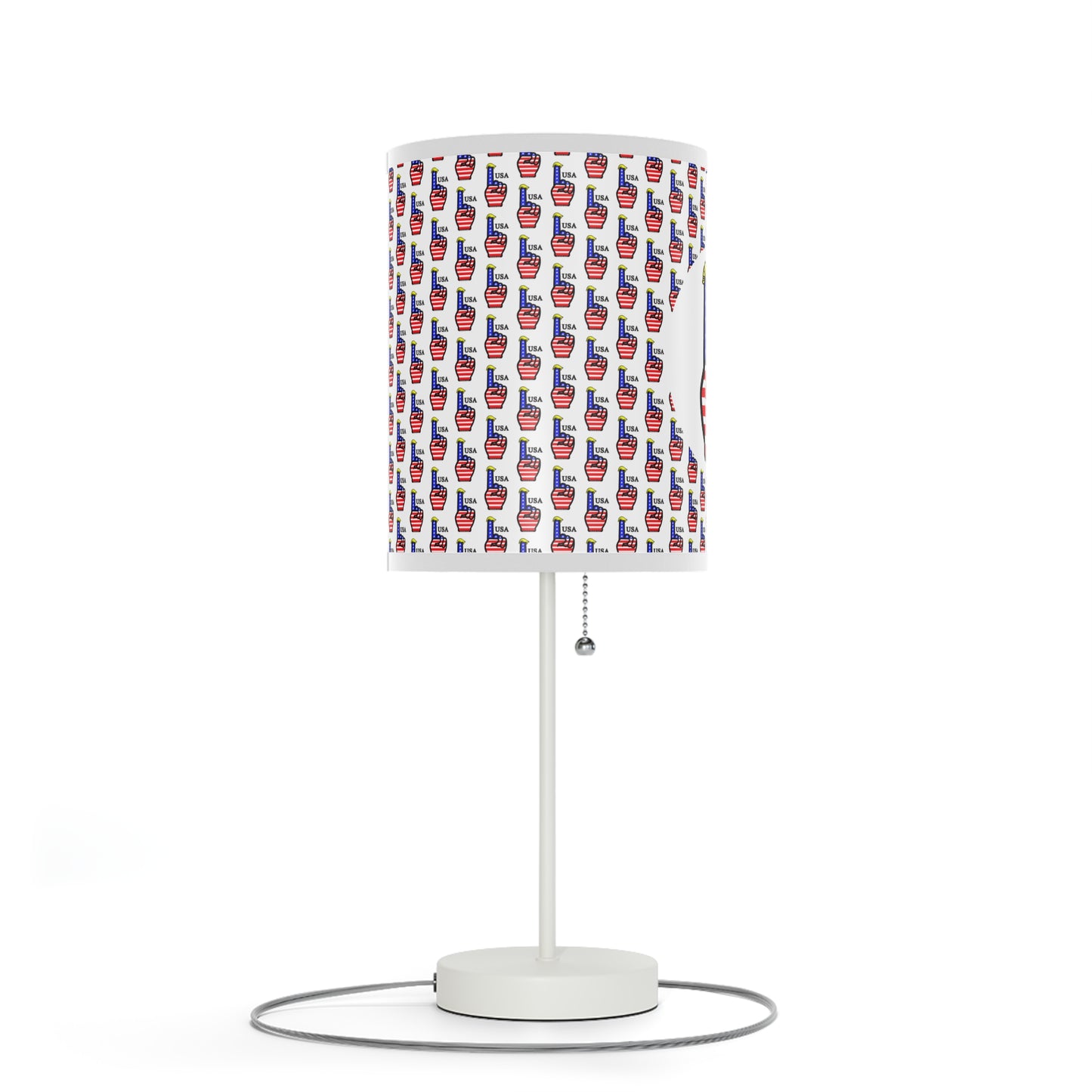 USA-1 Themed Table Lamp, Independence Day Gift, American Flag Home Accent, Bedroom Lighting, Party Centerpiece