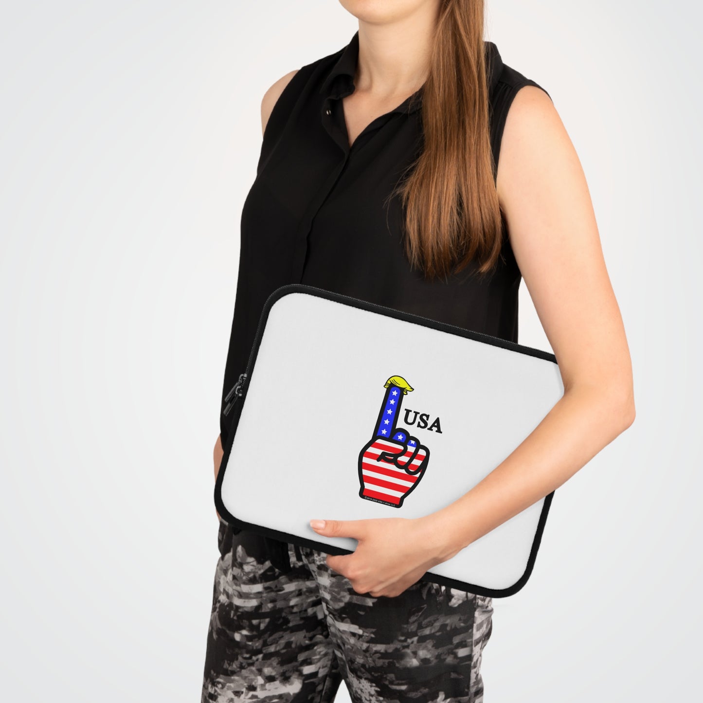 USA-1 Themed Style 1 Laptop Sleeve - Perfect for Students, Professionals, and Holidays like Independence Day, 4th of July, USA Pride
