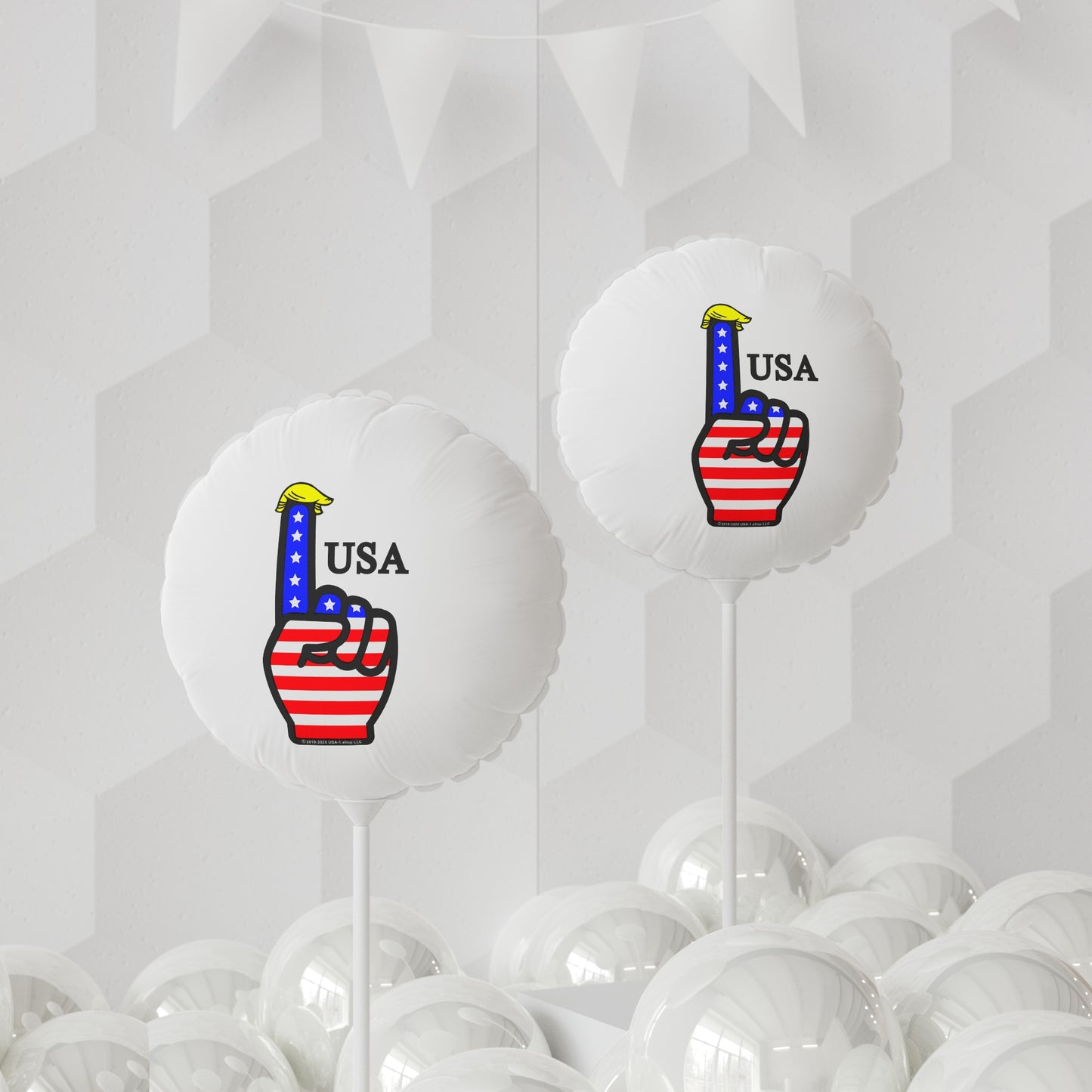 USA-1 Themed Style 1 Balloons, 4th of July Decor, USA Celebration Balloons, Event Party Supplies, Independence Day Decorations