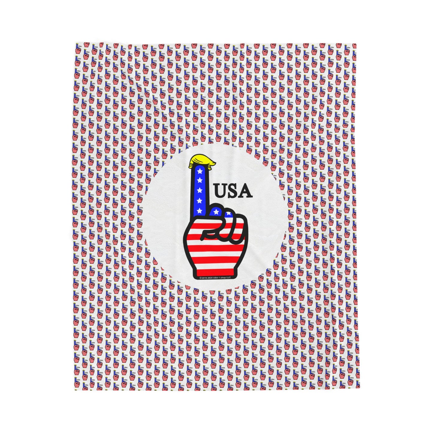 USA-1 Themed Style 1 Cozy Velveteen Plush Blanket, Soft Throw for Home, Warm Snuggle Blanket, Perfect for Kids & Adults, Great Gift for Any Occasion