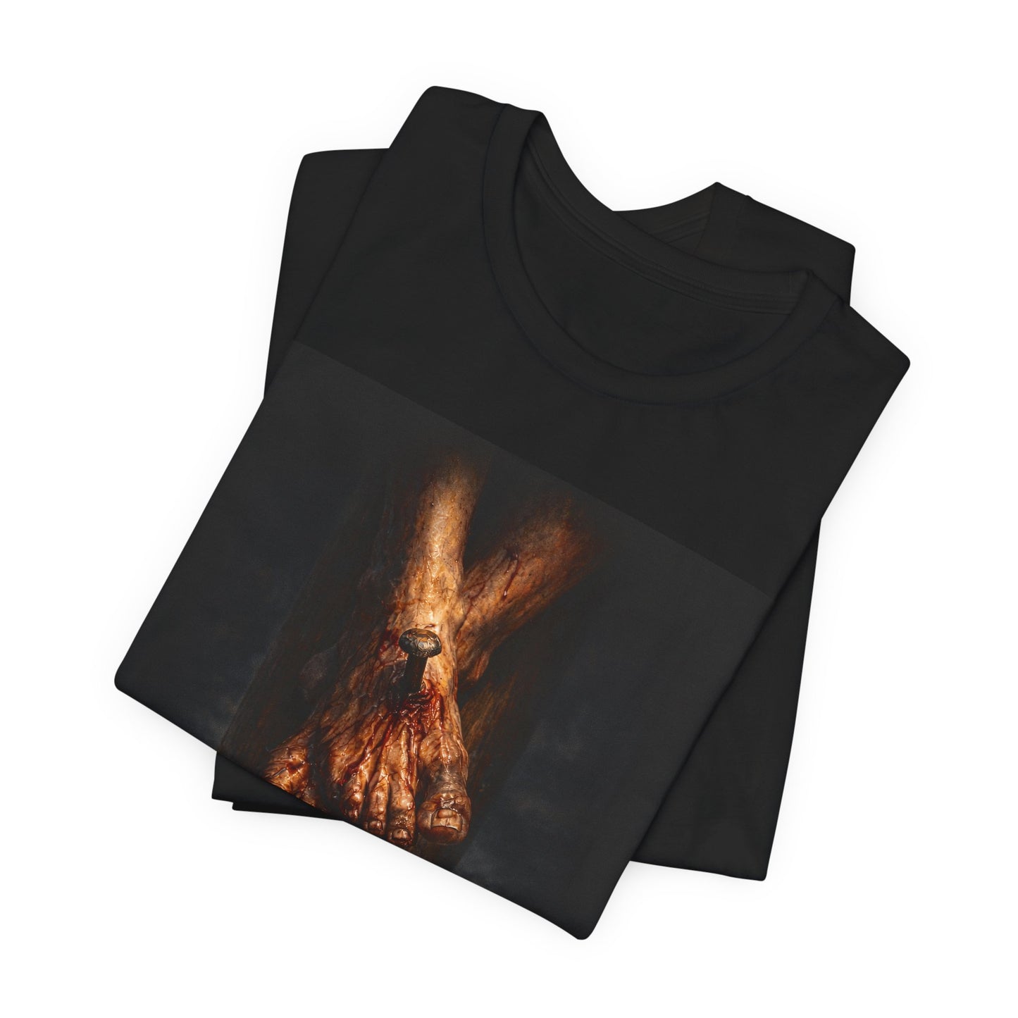 Good Friday on Classic Black T - Front Side Print