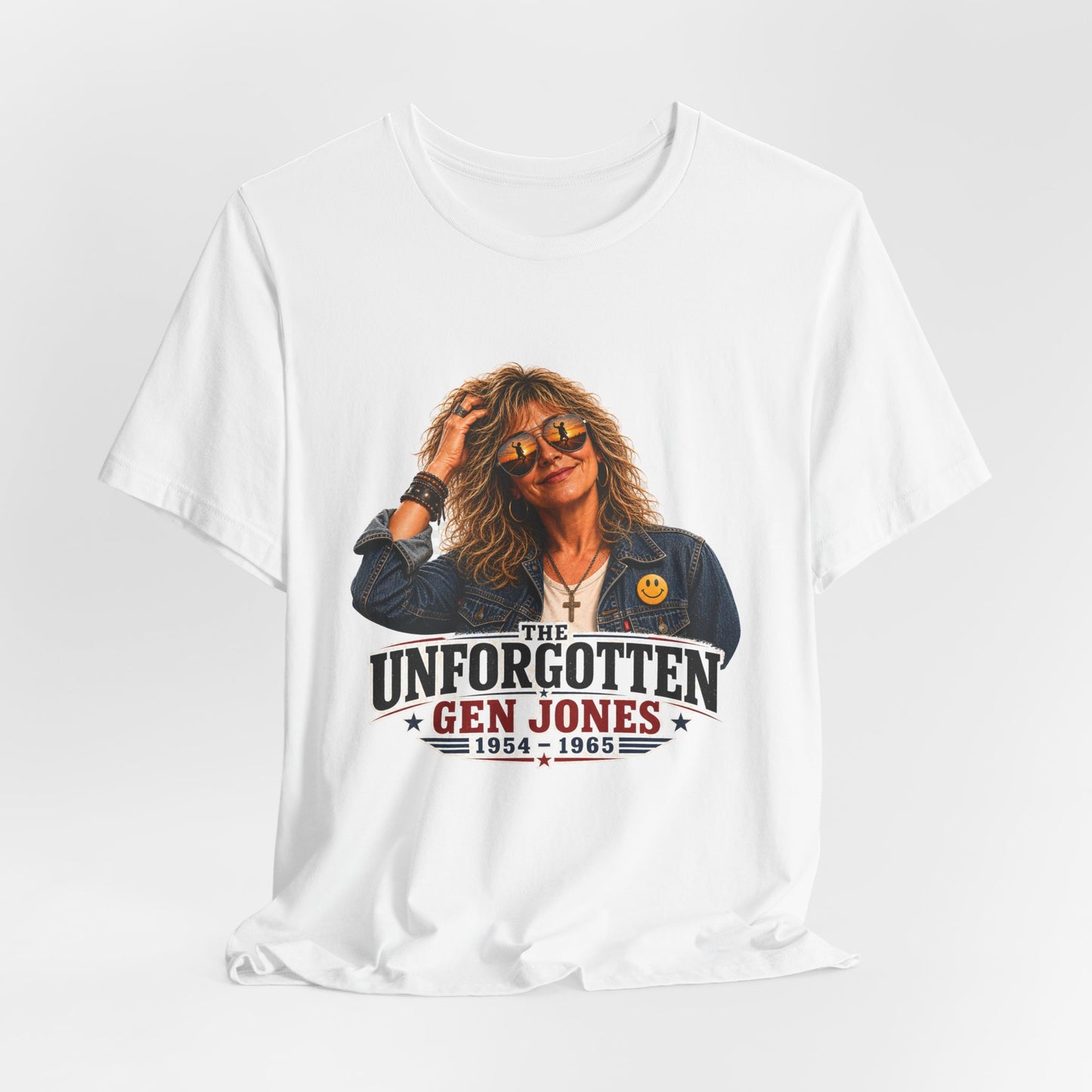 Her GenJones — Retro 1960s Generation Jones Graphic T-Shirt Front side print