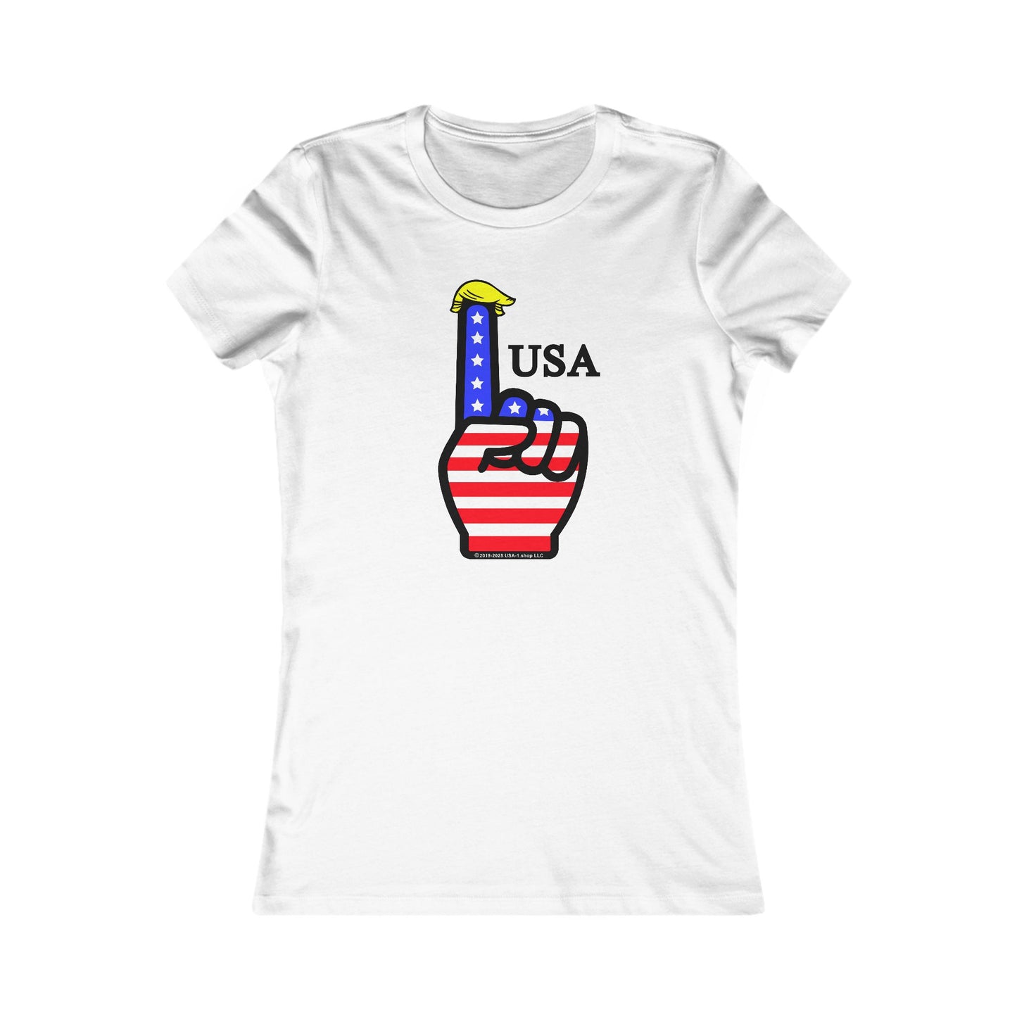 USA-1 Themed Women's Slim Fit Tee, Casual Summer Shirt, Women's Graphic Tee, Americana Style Top, Perfect for Fourth of July