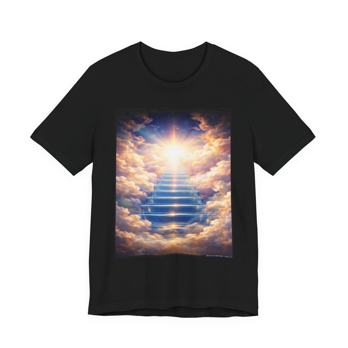 Welcome on Classic Black T - Front Side Print