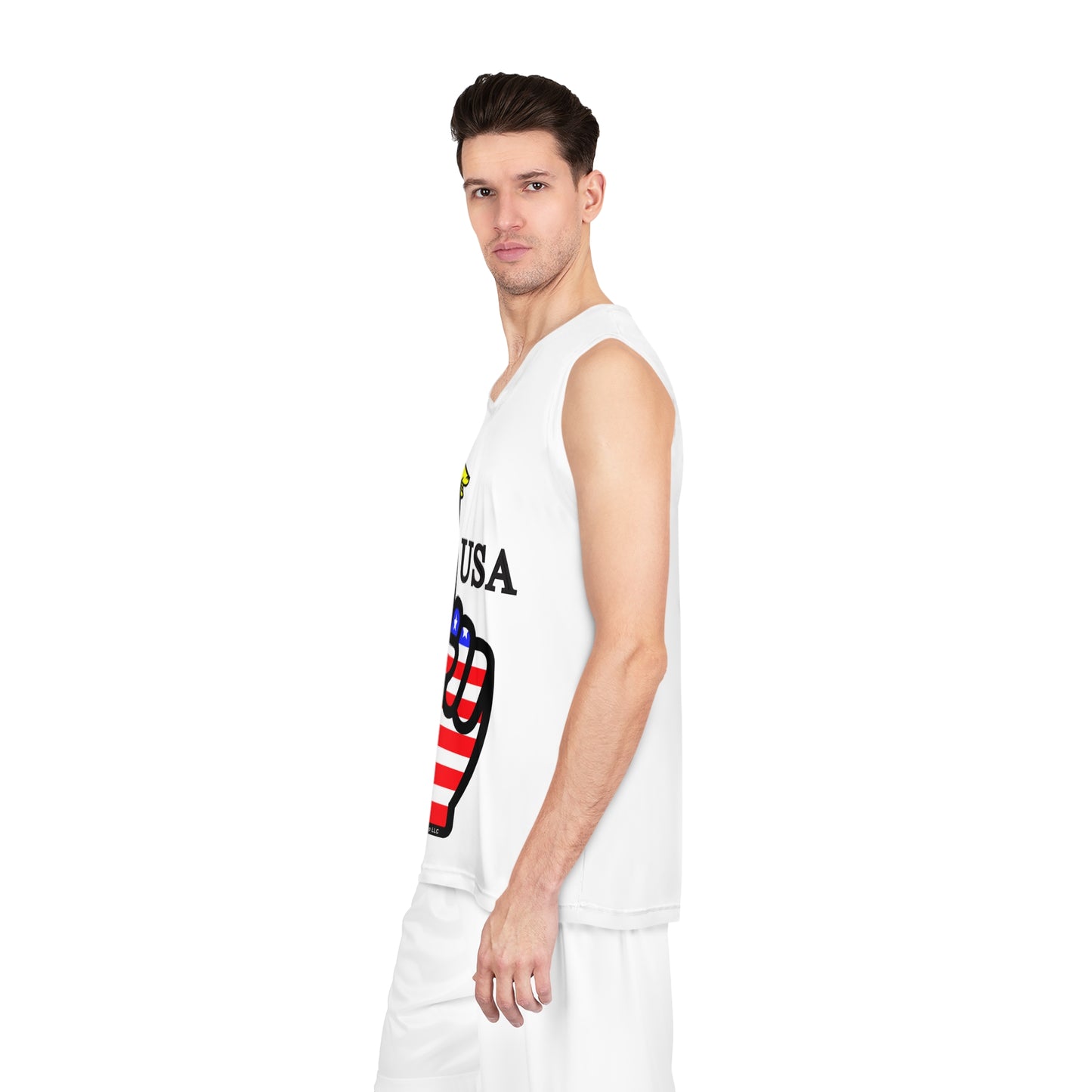 USA-1 Themed Basketball Jersey, Sports Jersey, USA Hoodie, Unisex Athletic Wear, Team Spirit Apparel, Red White Blue Clothing