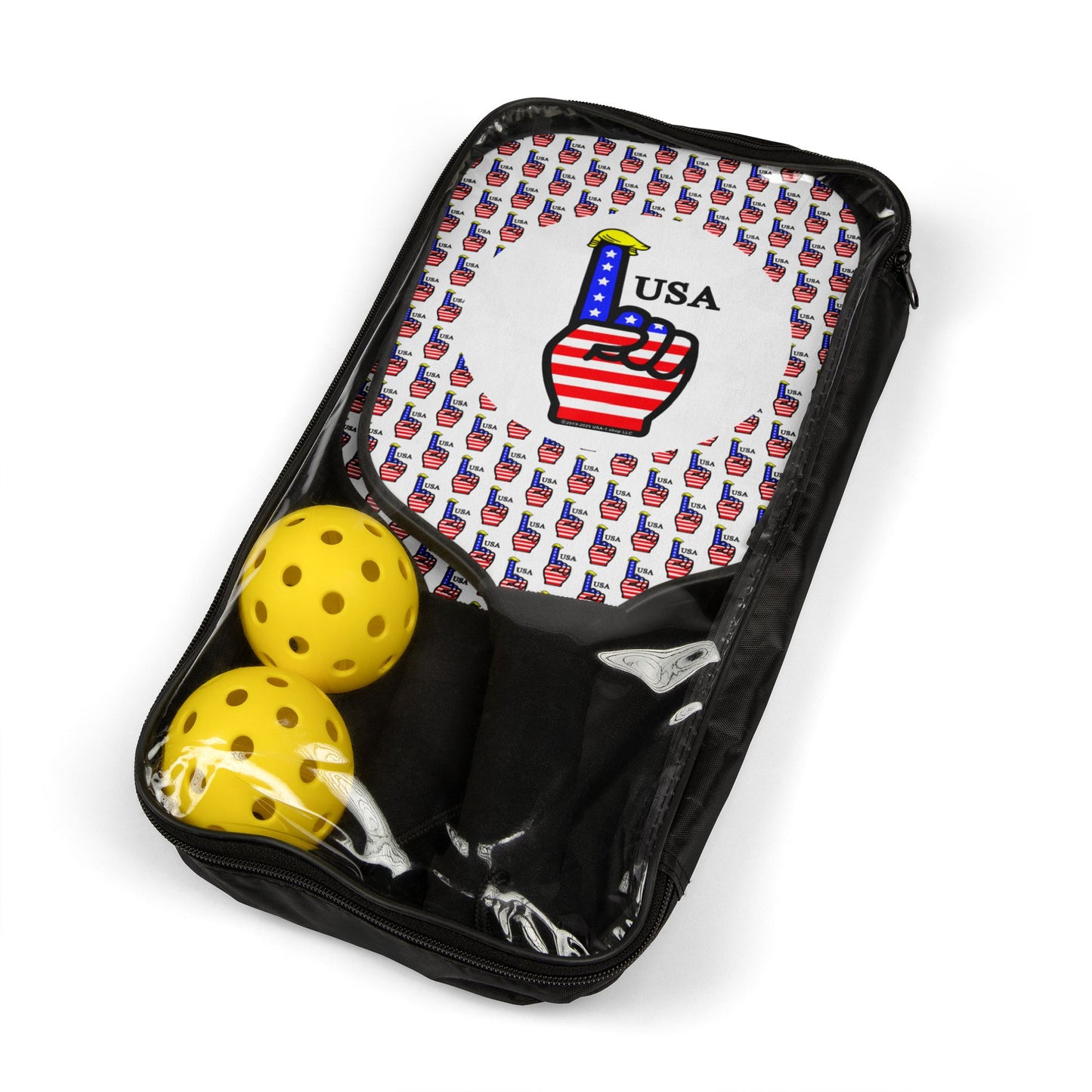 USA-1 Themed Style 2 Pickleball Kit - Fun Sports Gear for Players and Families, Great for Gifts, Outdoor Activities, Unity Events, and Holidays