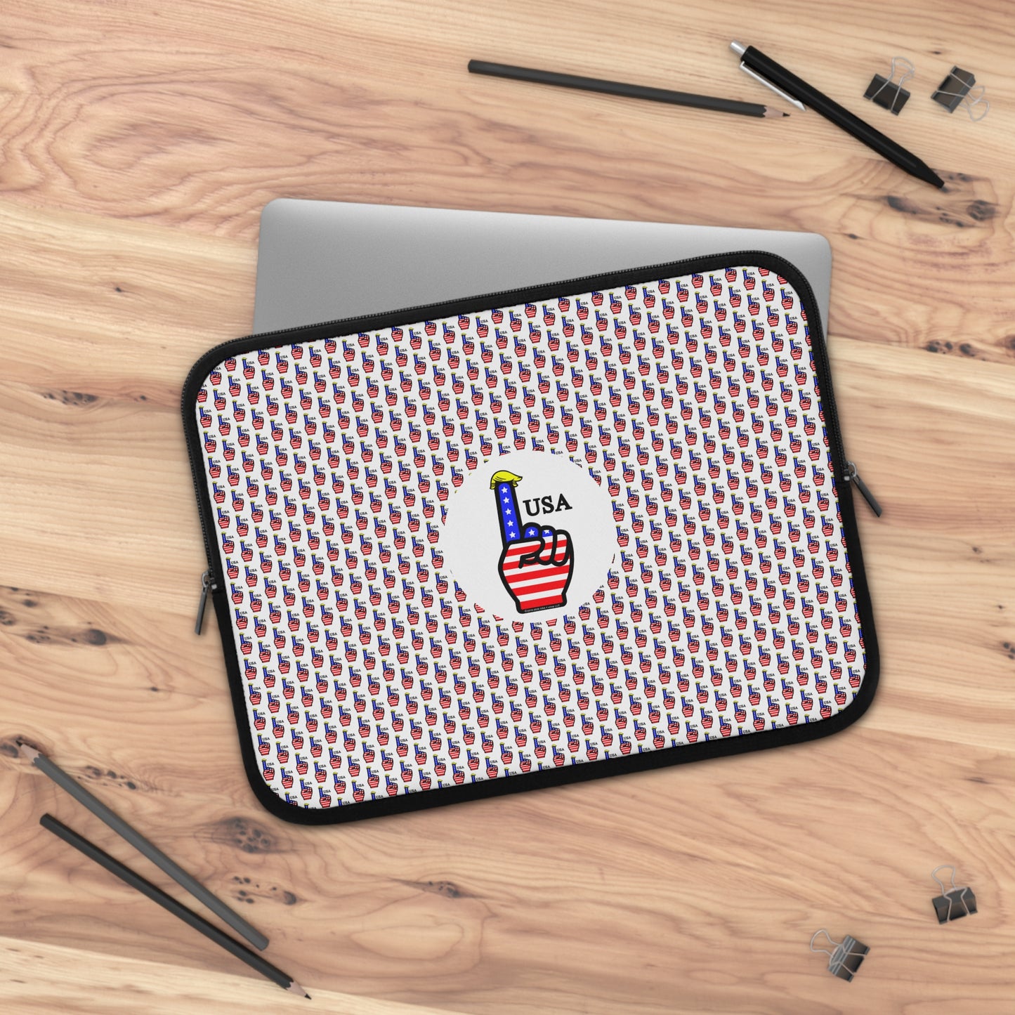 USA-1 Themed Style 2 Laptop Sleeve - Perfect for Students, Professionals, and Holidays like Independence Day, 4th of July, USA Pride